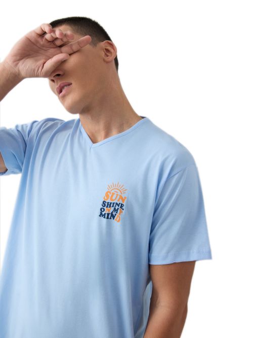 Ανδρική Πυτζάμα MINERVA Sunshine - 100% Βαμβακερή