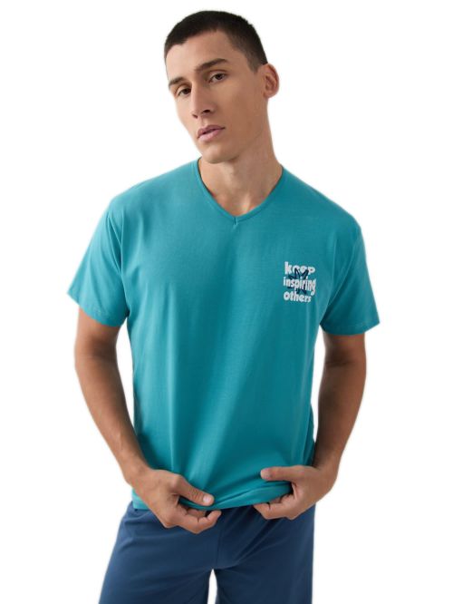 Ανδρική Πυτζάμα MINERVA Sunshine - 100% Βαμβακερή