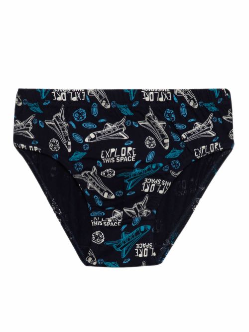 Παιδικό Σλιπ MINERVA για Αγόρι Explore - 100% Αγνό Βαμβάκι - Πακέτο με 3