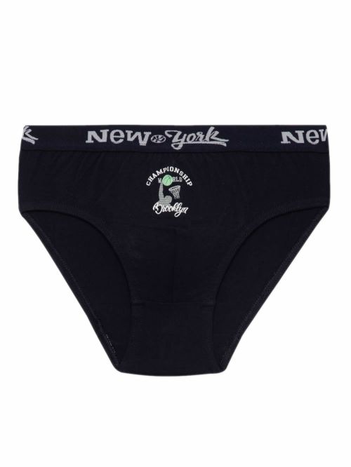 Παιδικό Σλιπ MINERVA για Αγόρι New York - 100% Αγνό Βαμβάκι - Πακέτο με 3