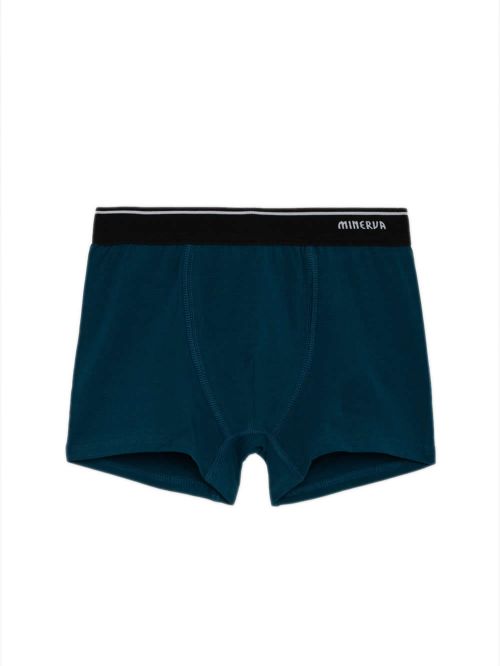Παιδικό Boxer MINERVA για Αγόρι Solid - Απαλό Βαμβάκι - Πακέτο με 2