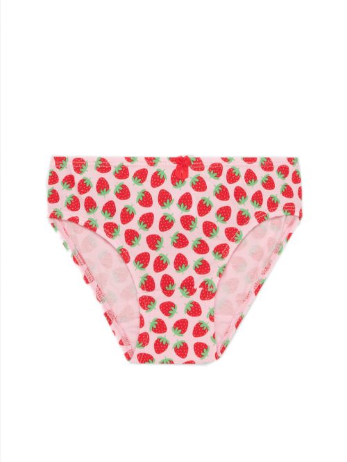 Παιδικό Σλιπ MINERVA για Κορίτσι Strawberry - 100% Αγνό Βαμβάκι - Πακέτο με 3