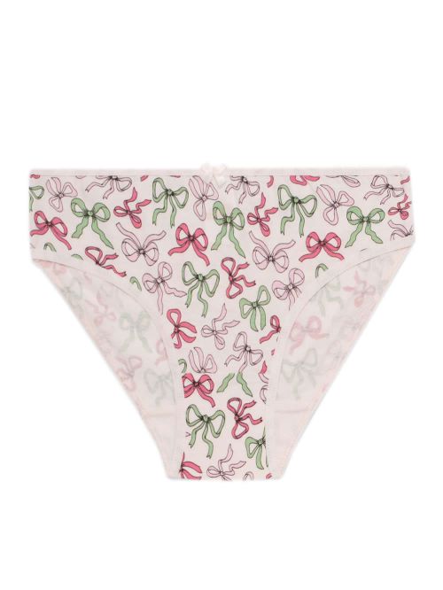 Παιδικό Σλιπ MINERVA για Κορίτσι Bows - 100% Αγνό Βαμβάκι - Πακέτο με 3