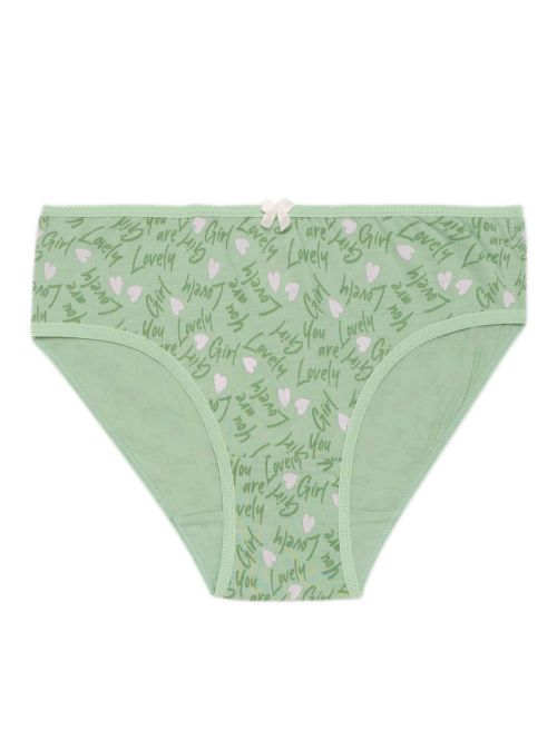 Εφηβικό Σλιπ MINERVA για Κορίτσι Bows - 100% Αγνό Βαμβάκι - Πακέτο με 3