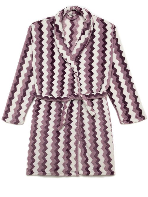 Γυναικεία Ρόμπα MINERVA ZigZag Fleece - Απαλή & Ζεστή