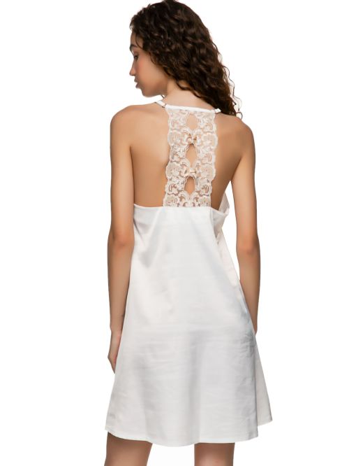 σατέν νυχτικό miss rosy 5360 μπροστά