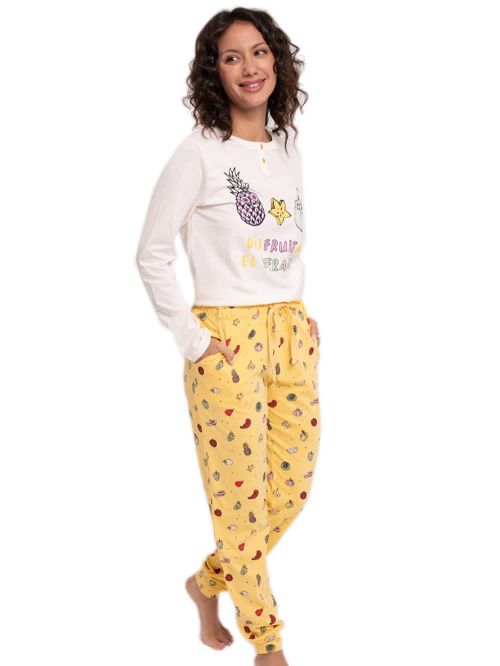 Γυναικεία Πυτζάμα Καλοκαιρινή MUYDEMI Dis Fruita - 100% Βαμβακερή