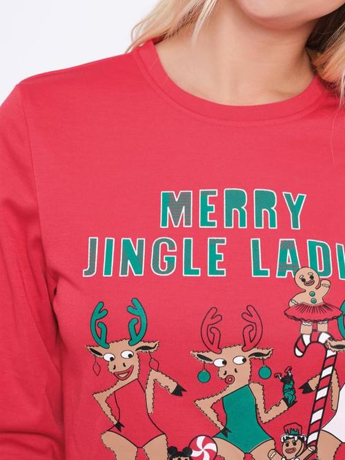 Γυναικεία Πυτζάμα MUYDEMI Merry Jingle Ladies - Ποιοτικό Βαμβάκι