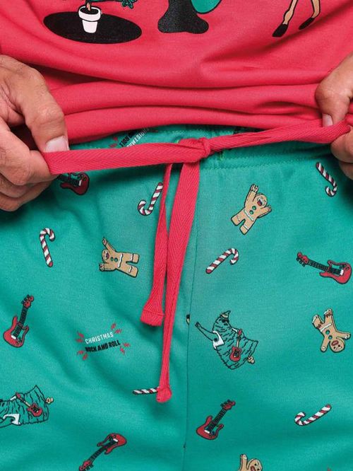 Ανδρική Πυτζάμα MUYDEMI Merry Christmas Rock - Ποιοτικό Βαμβάκι