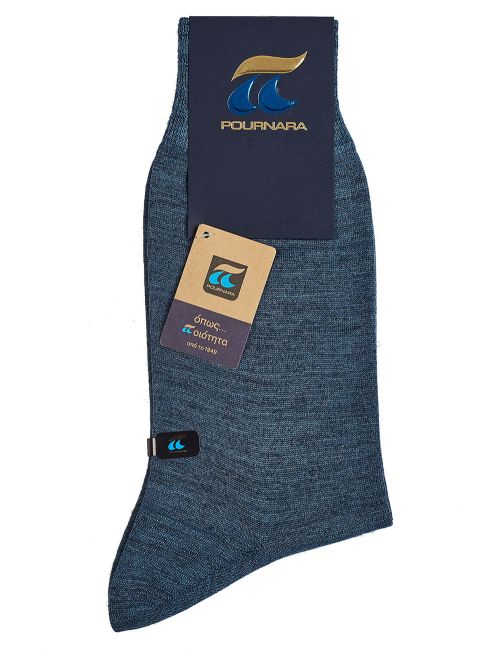 Μάλλινη Ανδρική Κάλτσα Πολυτελείας Πουρνάρα - Λεπτή & Απαλή