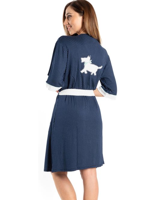 Γυναικεία Ρόμπα RACHEL - Αέρινο Viscose - Dots Πουά 