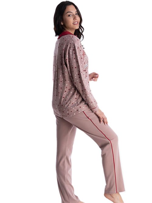 γυναικεία πυτζάμα rachel 12620 μπροστά