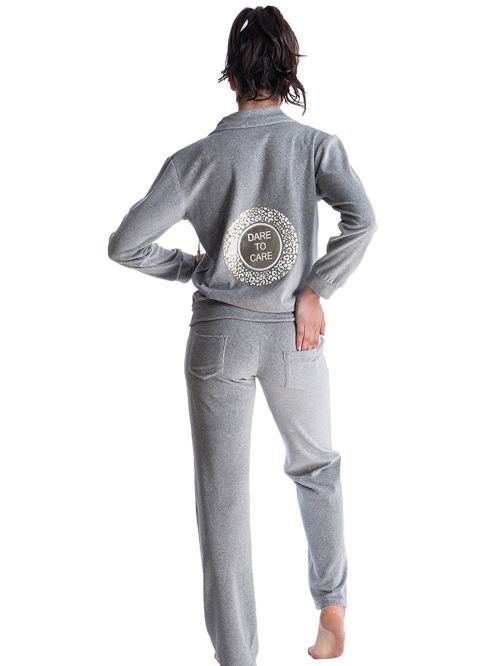 γυναικεία φόρμα rachel 12689 grey μπροστά