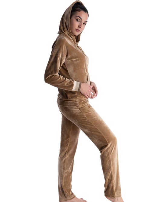 γυναικεία φόρμα rachel 12692 camel μπροστά