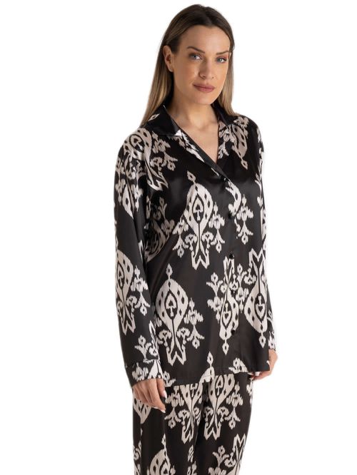 Γυναικεία Πυτζάμα Πολυτελείας RACHEL - Απαλό Σατέν - Ethnic Σχέδιο