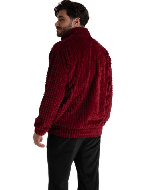 Ανδρική Ρόμπα RACHEL - Βελούδινο Fleece - Ανάγλυφο Σχέδιο