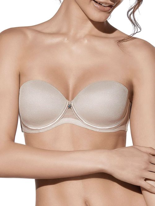 strapless σουτιέν selene esmeralda beige