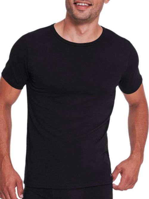 sloggi 10217749-0004 go abc 2.0 h o-neck 2pcs μαύρο