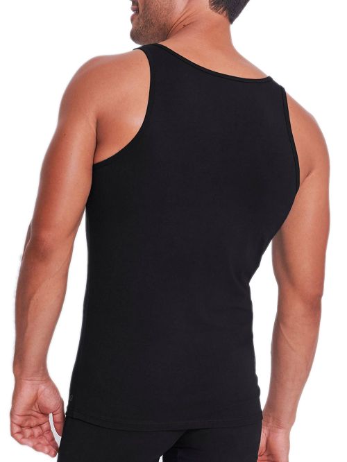 sloggi 10217768-0004 men go abc 2.0 h tank top 2pcs μάυρο