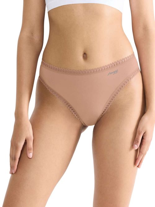 SLOGGI Go Crush High Leg Tai Φαρδύ Ψηλό - Οργανικό Eco Βαμβάκι - Πακέτο με 3