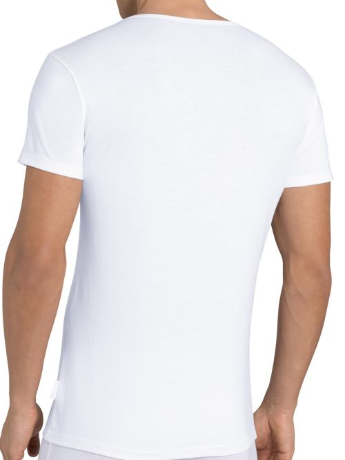 SLOGGI 24/7 SH03 Neck - Αντρική Κοντομάνικη Φανέλα - Ελαστικό Βαμβάκι - 2 Τεμάχια 