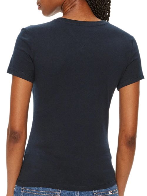 TOMMY HILFIGER Γυναικείο T-Shirt Linear Slim Fit - 100% Βαμβακερό
