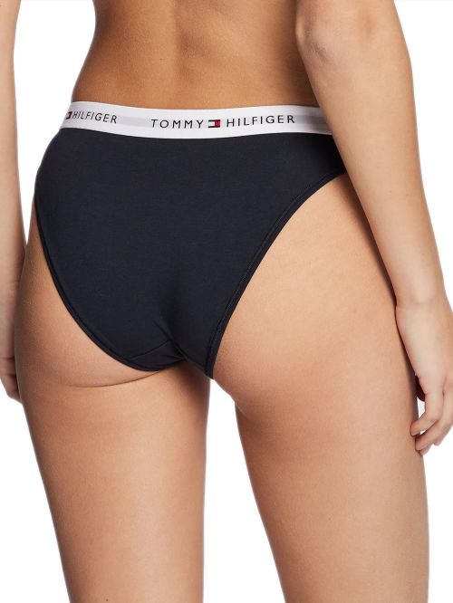 TOMMY HILFIGER Γυναικείο Slip Κανονικό Icon Logo Μαύρο- Οργανικό Βαμβάκι & Modal