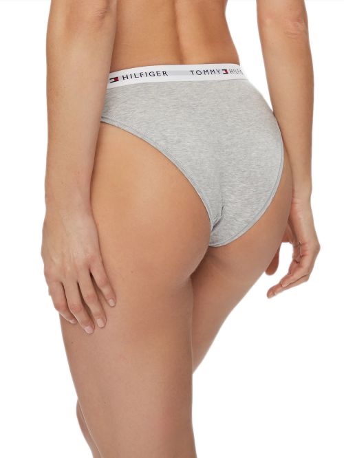 TOMMY HILFIGER Γυναικείο Slip Κανονικό Icon Logo Γκρι - Οργανικό Βαμβάκι & Modal