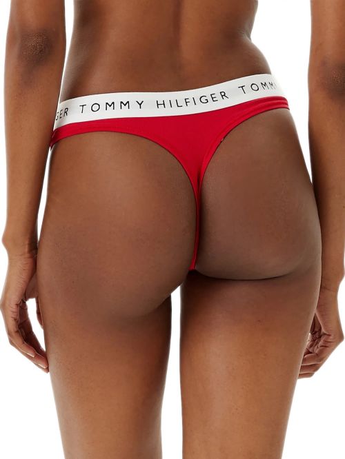 TOMMY HILFIGER Γυναικείο String Heritage Red - Ελαστικό Eco Βαμβάκι 