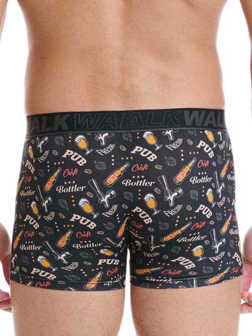 Ανδρικό Μποξεράκι Walk από Ανθεκτικό Βαμβάκι με All Over Σχέδιο