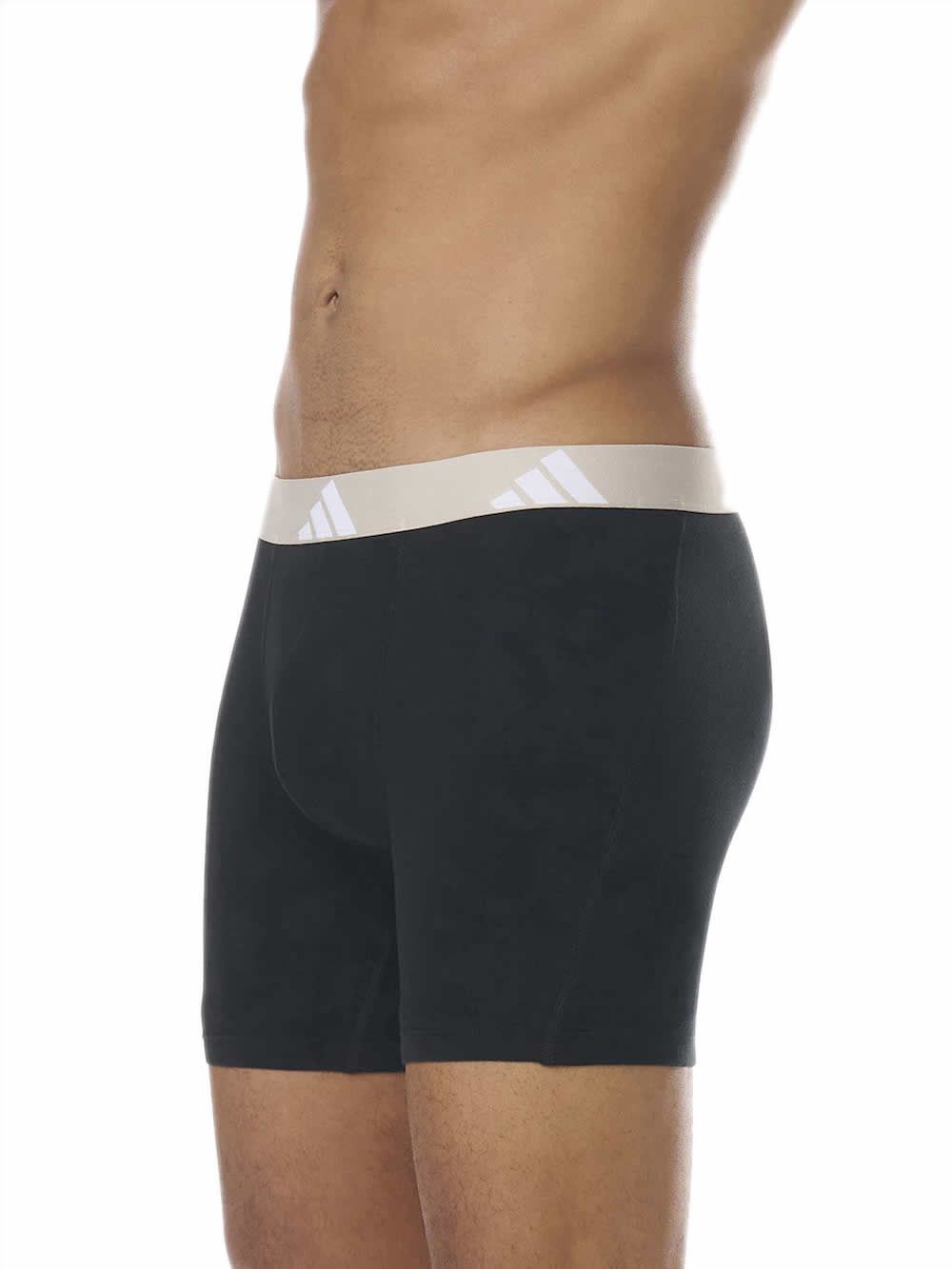 ADIDAS Boxer Μακρύ - Active Flex Cotton - Πακέτο με 3
