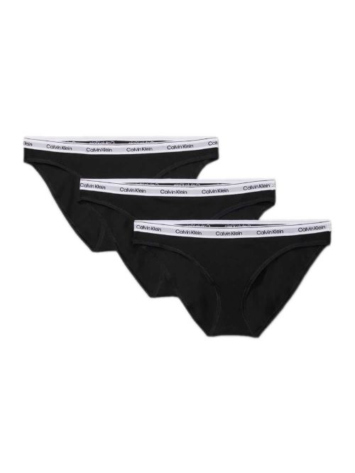 CALVIN KLEIN Γυναικείο Slip Κανονικό Χαμηλό - Modern Logo - Πακέτο με 3