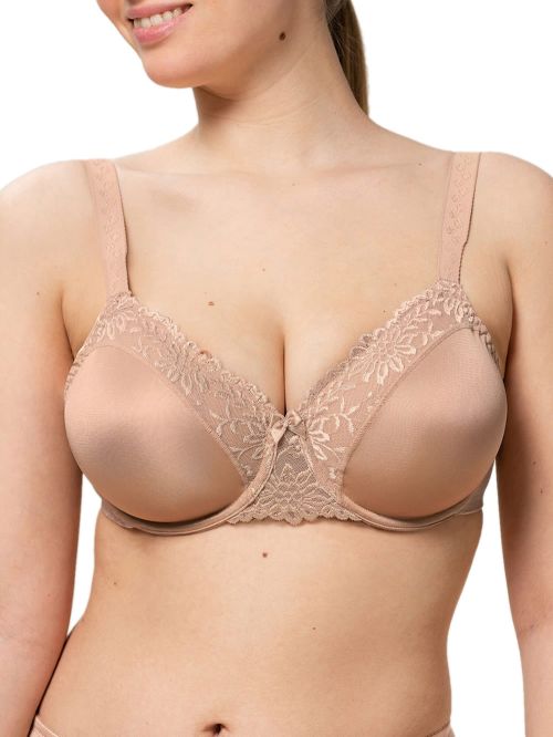 Σουτιέν Minimizer TRIUMPH Ladyform Soft W  - Cup D - Ιδανικό για Μείωση Μεγάλου Στήθους-80D-Beige
