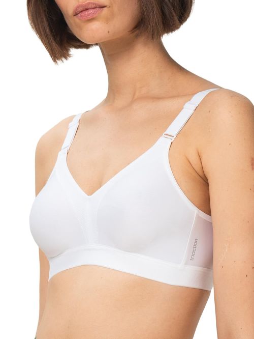 Σουτιέν Αθλητικό Triumph Tri Action Wellness N - Εντατικής Άθλησης - Χωρίς Μπανέλα - Καλοκαίρι 2018-80B-White