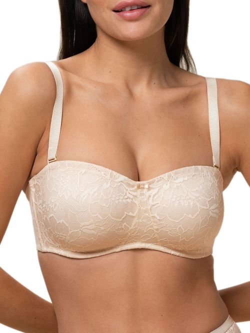 TRIUMPH Strapless Amourette Charm WD 6720 - 3D Μπανέλα - Floral Δαντέλα 