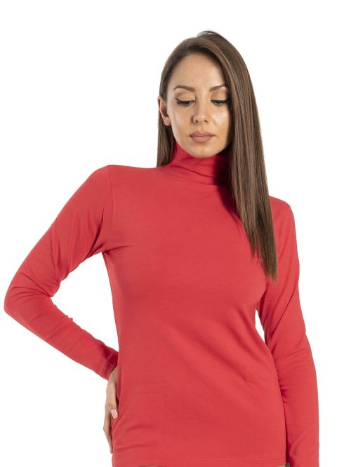 GKapetanis Ζιβάγκο Μακρύ Μανίκι - Modal & Βαμβάκι - Ζεστό & Απαλό-S-Red