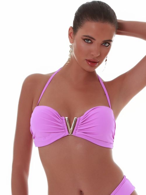 Μαγιό BLUEPOINT Solids Τοπ Strapless Push Up - Πλούσιο Μπούστο - Κόσμημα V