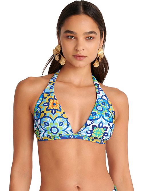 Μαγιό BLU4U Blue Tiles Μπικίνι Τρίγωνο Μεγάλο Στήθος - Αφαιρούμενη Ενίσχυση