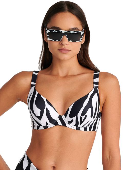 Μαγιό BLU4U Zebra Σουτιέν Μπικίνι - Ενίσχυση & Μπανέλα - Σταθερό Κράτημα