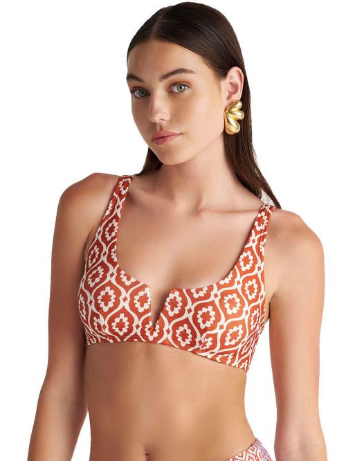 Μαγιό BLU4U Bronze Aztec Μπουστάκι Bralette - Σχήμα V - Αόρατη Ενίσχυση