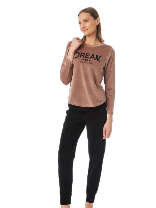 πυτζάμα γυναικεία minerva 52484-538 μπροστά