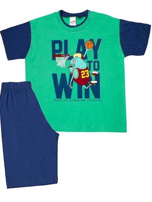 Παιδική Πυτζάμα MINERVA Play To Win - 100% Αγνό Βαμβάκι 
