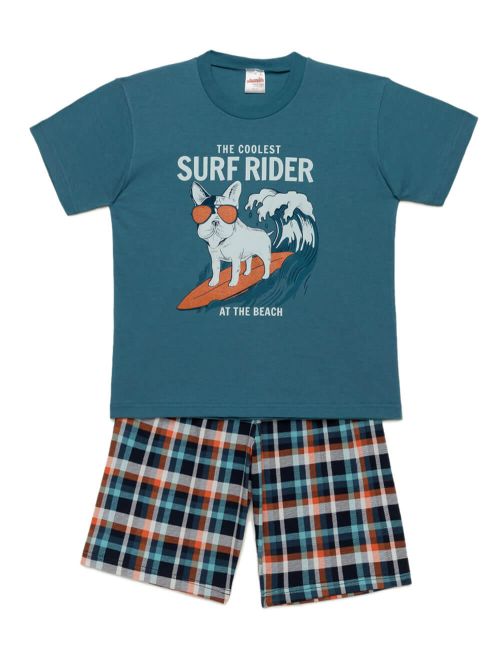 Εφηβική Πυτζάμα MINERVA DOG SURFER - 100% Αγνό Βαμβάκι