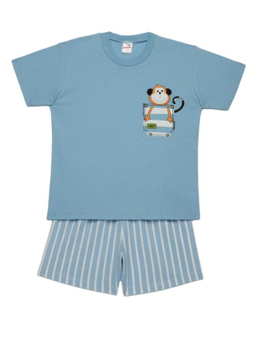 Παιδική Πυτζάμα MINERVA Stripes - 100% Αγνό Βαμβάκι