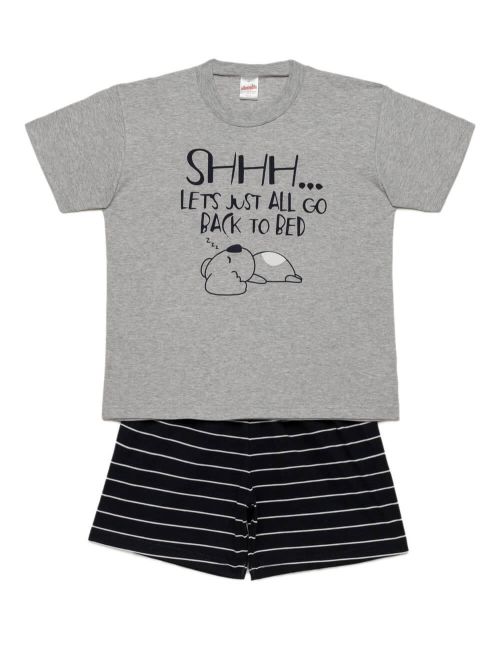 Παιδική Πυτζάμα MINERVA SHHH - 100% Αγνό Βαμβάκι 