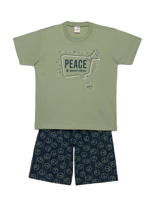 Παιδική Πυτζάμα MINERVA Peace - 100% Αγνό Βαμβάκι 
