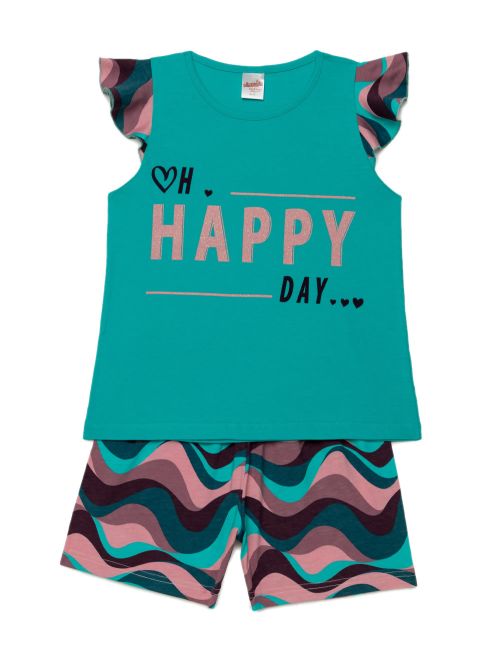 Παιδική Πυτζάμα MINERVA Happy - 100% Αγνό Βαμβάκι 