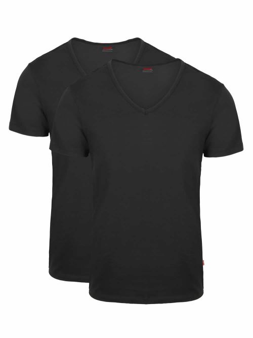 LEVIS Ανδρικά T-Shirt - V-Neck - Οργανικό Eco Βαμβάκι - Πακέτο με 2