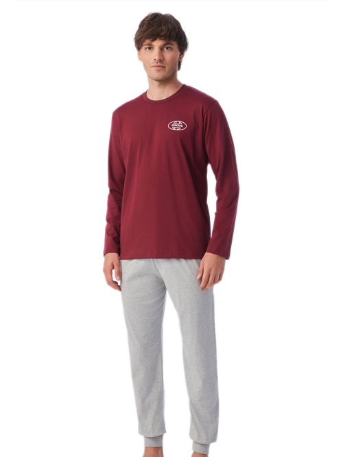 ανδρική πυτζάμα minerva 71117-431 μπροστά