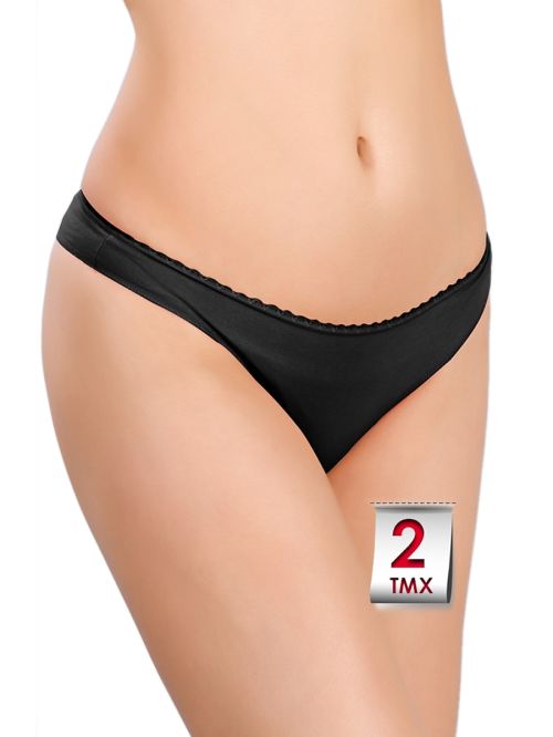 Minerva Miss Rio Mini Slip Κανονικό Κοφτό - Ελαστικό Βαμβάκι - 2 Τεμάχια 